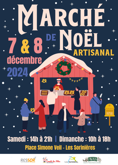 Affiche Marché Noël 24